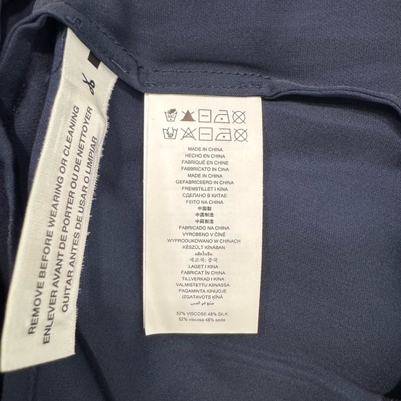 Michael Kors Astor Stud Georgette Tie-Neck Silk blend Blouse - Picture 6 of 9